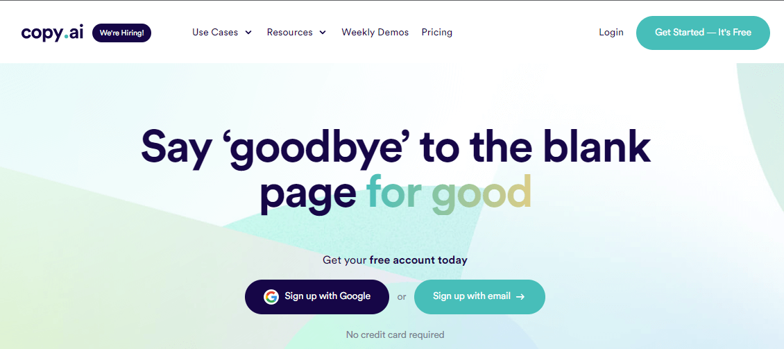 copy.ai registration page for coupon activation.png