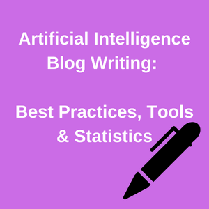 A featured image on the topic: artificial intelligence blog writing