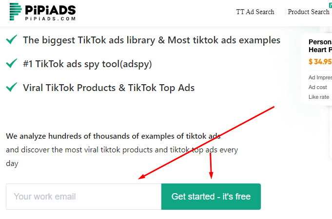 TikTok ads examples  #1 TikTok ads spy tool - Pipiads