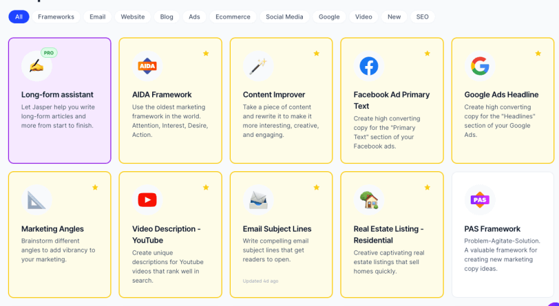 jasperai dashboard