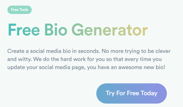 twitter bio generator by copyai