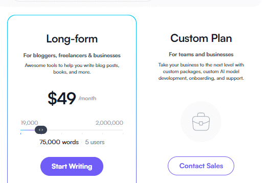 writesonic pricing