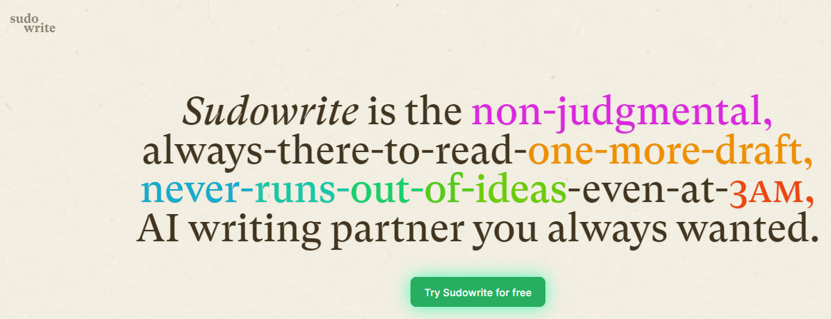 what is sudowrite