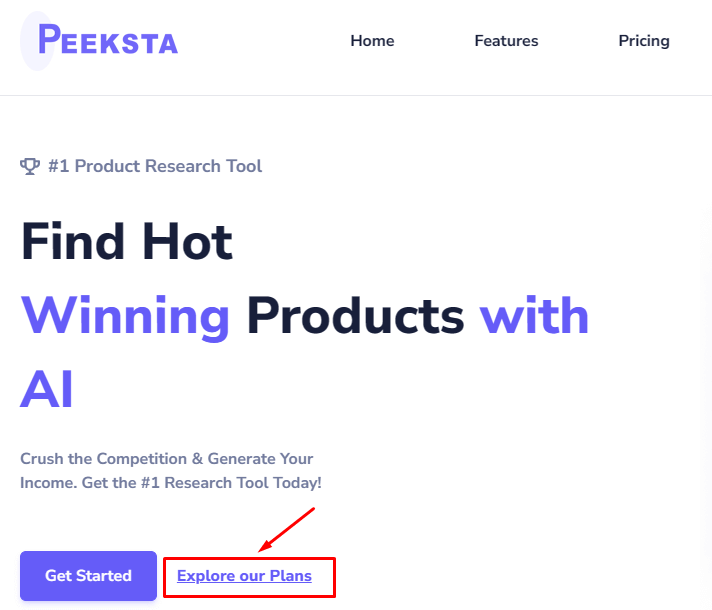 explore peeksta plans