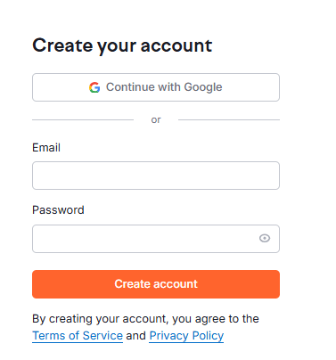 semrush create account by filling your information