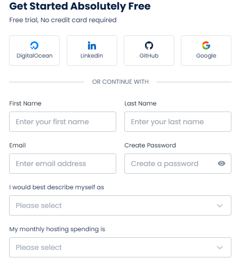 cloudways free signup page cloudways free signup page