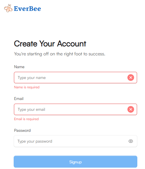 everbee signup page for free account