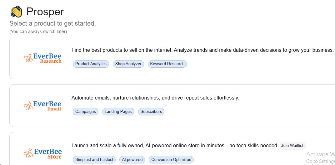 everbee product research image