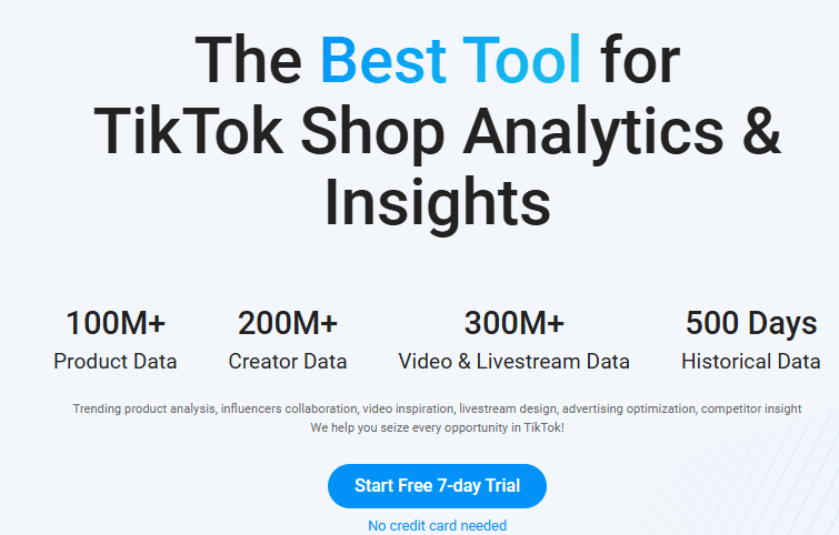 kalodata dashboard kalodata free trial homepage button