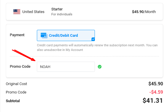 kalodata promo code applied successfully