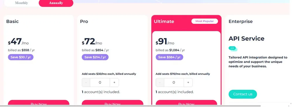 FastMoss yearly pricing 2026 with up to 35% savings