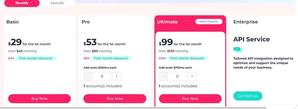 FastMoss pricing per month 2026: Basic, Pro and Ultimate plans